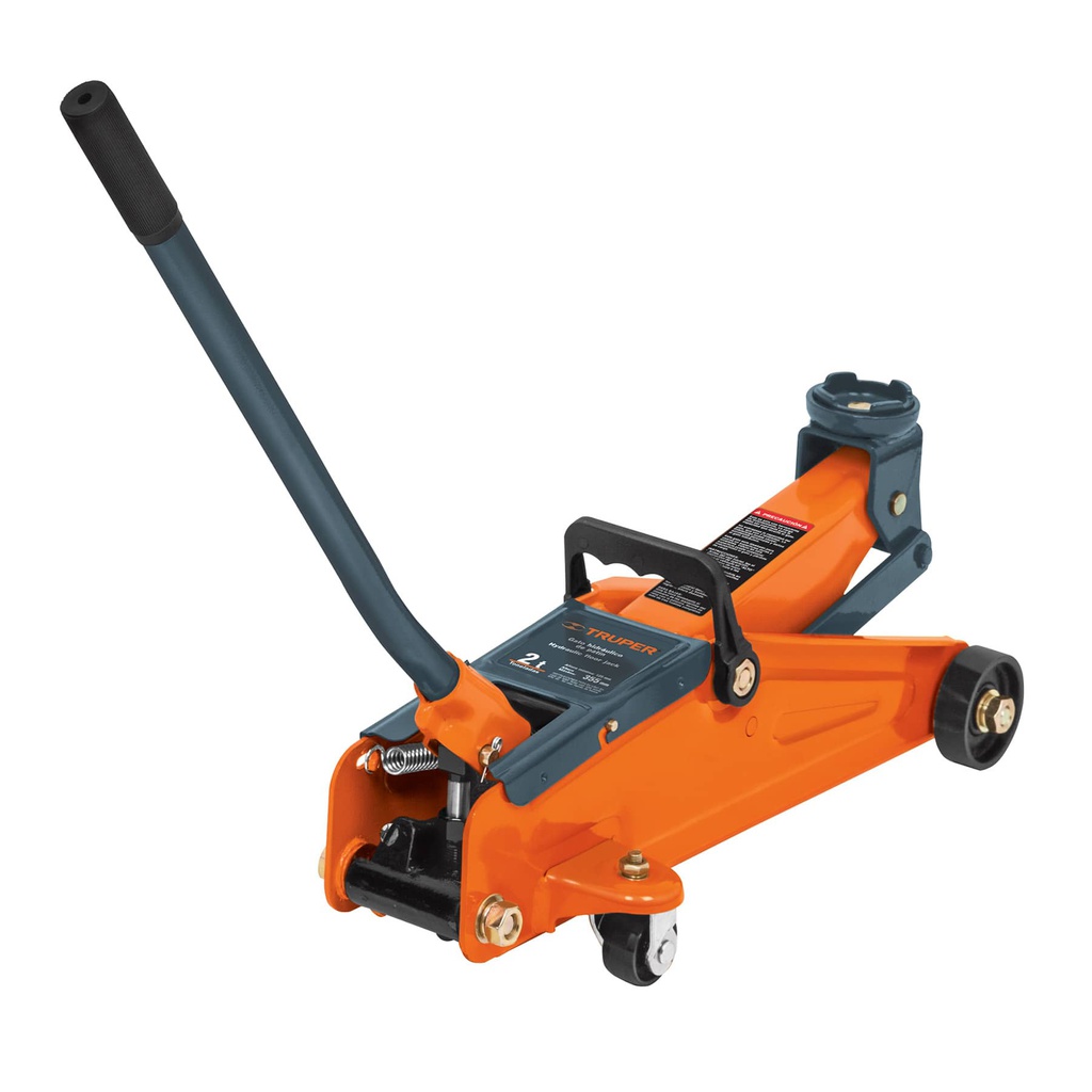Gato hidraulico de patin, 2t, 50 movimientos, Truper