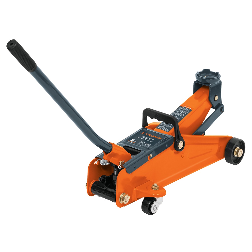 Gato hidraulico de patin 2t, 50 movimientos, maletin, Truper