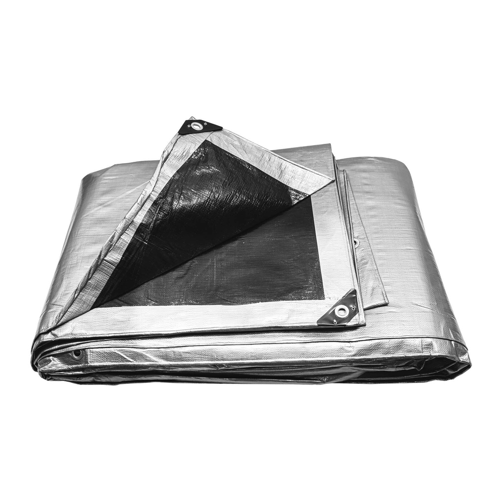 Lona gris reforzada 6 x 12 m, Truper