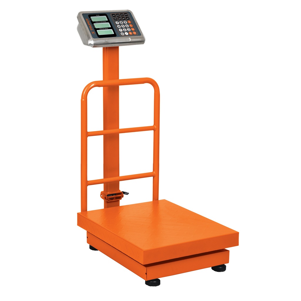 Bascula electronica de plataforma, plegable, 200 kg, Truper