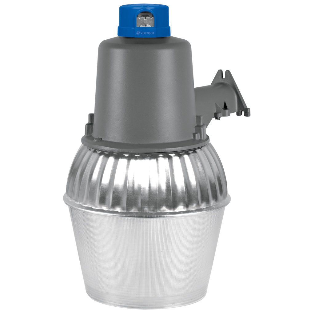 Luminario suburbano metalico 45 W sensor de luz, con lampara