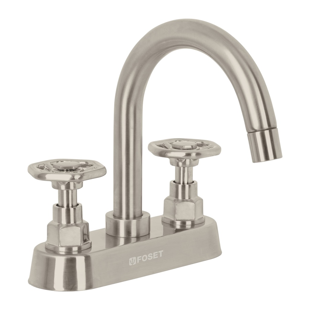 Mezcladora p/lavabo, bar, manerales redondos, satin, Tubig