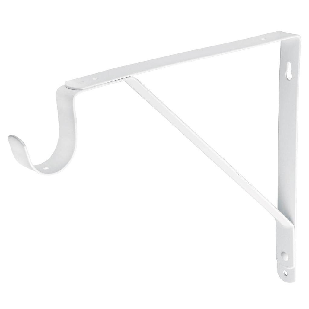 Mensula reforzada blanca 11 x 12' con gancho, Fiero