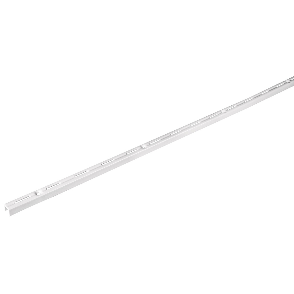 Cremallera sencilla blanca para mensulas planas, 1.5m, Fiero