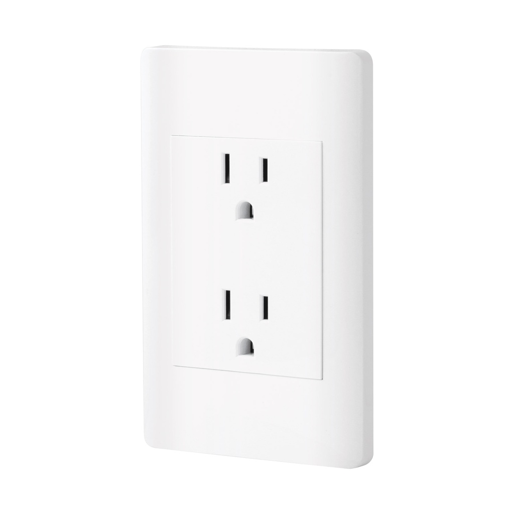 Placa armada blanca contacto duplex 3 modulos, Lisboa