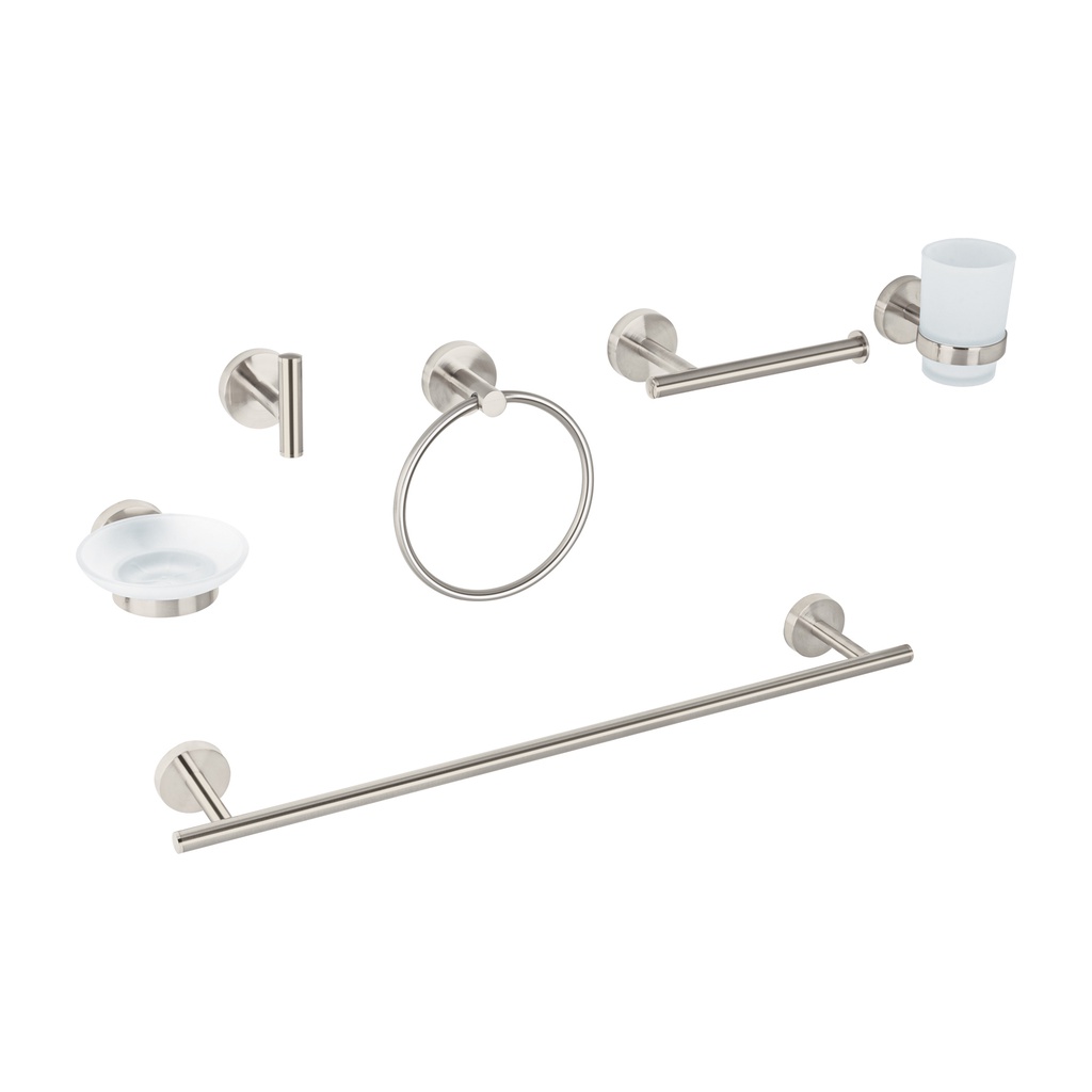 Juego de 6 accesorios para baño acabado satin, Foset Tubig