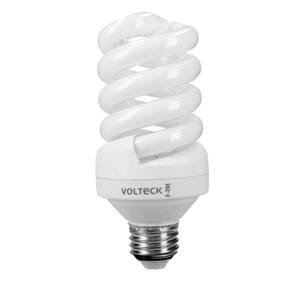 Lampara espiral T4 20 W luz de dia en blister, Volteck