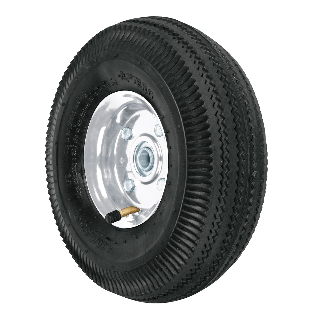Rueda neumatica 10' para eje lateral, Truper