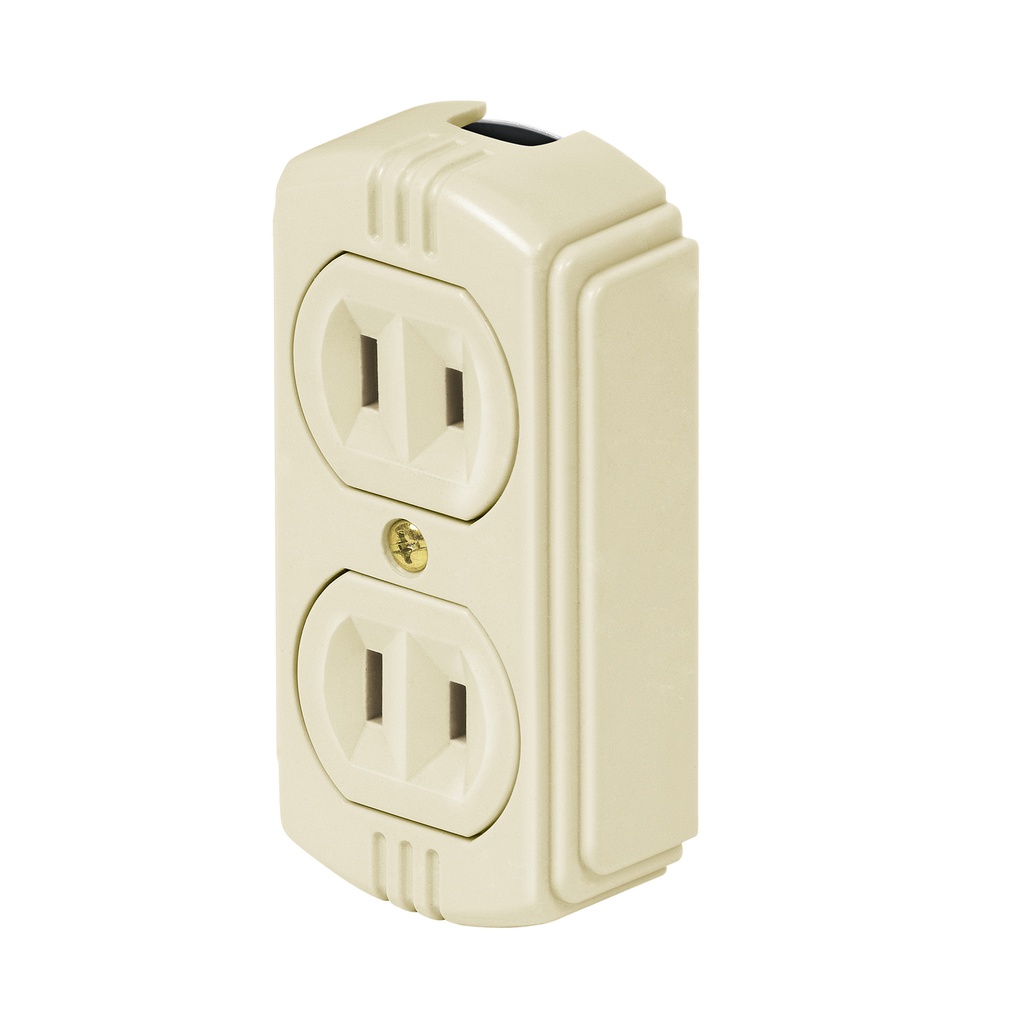 Contacto de sobreponer duplex sin tierra, Volteck