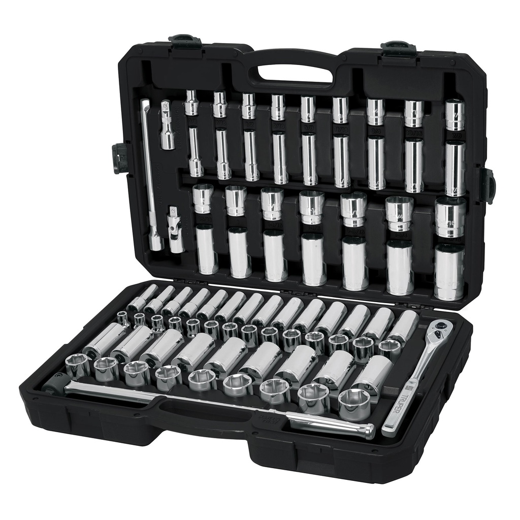 Juego de 83 herramientas cuadro 1/2' std y mm para mecanico