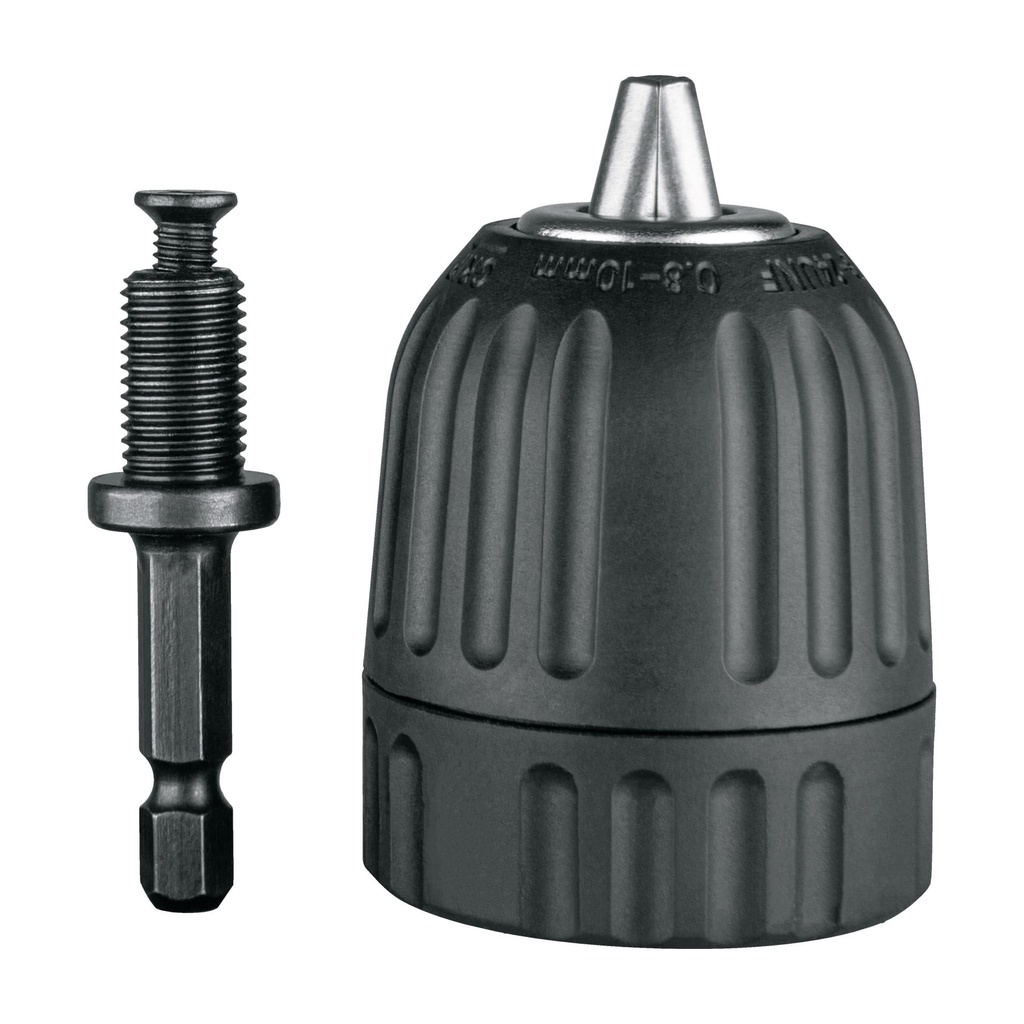 Broquero cierre rapido 3/8' con adaptador Hex de 1/4'