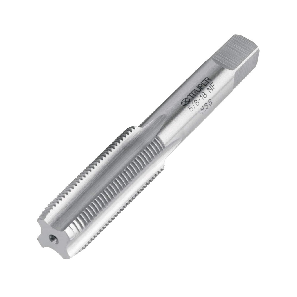 Machuelo semiconico 5/8'x18 UNF, estuche individual, Truper