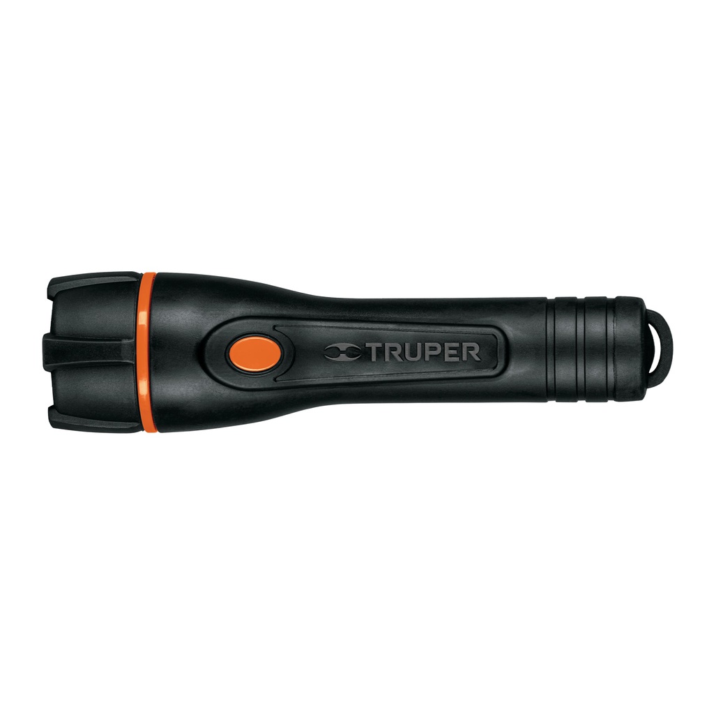 Linterna plastica 1 LED 80 lm con 2 pilas AA, Truper