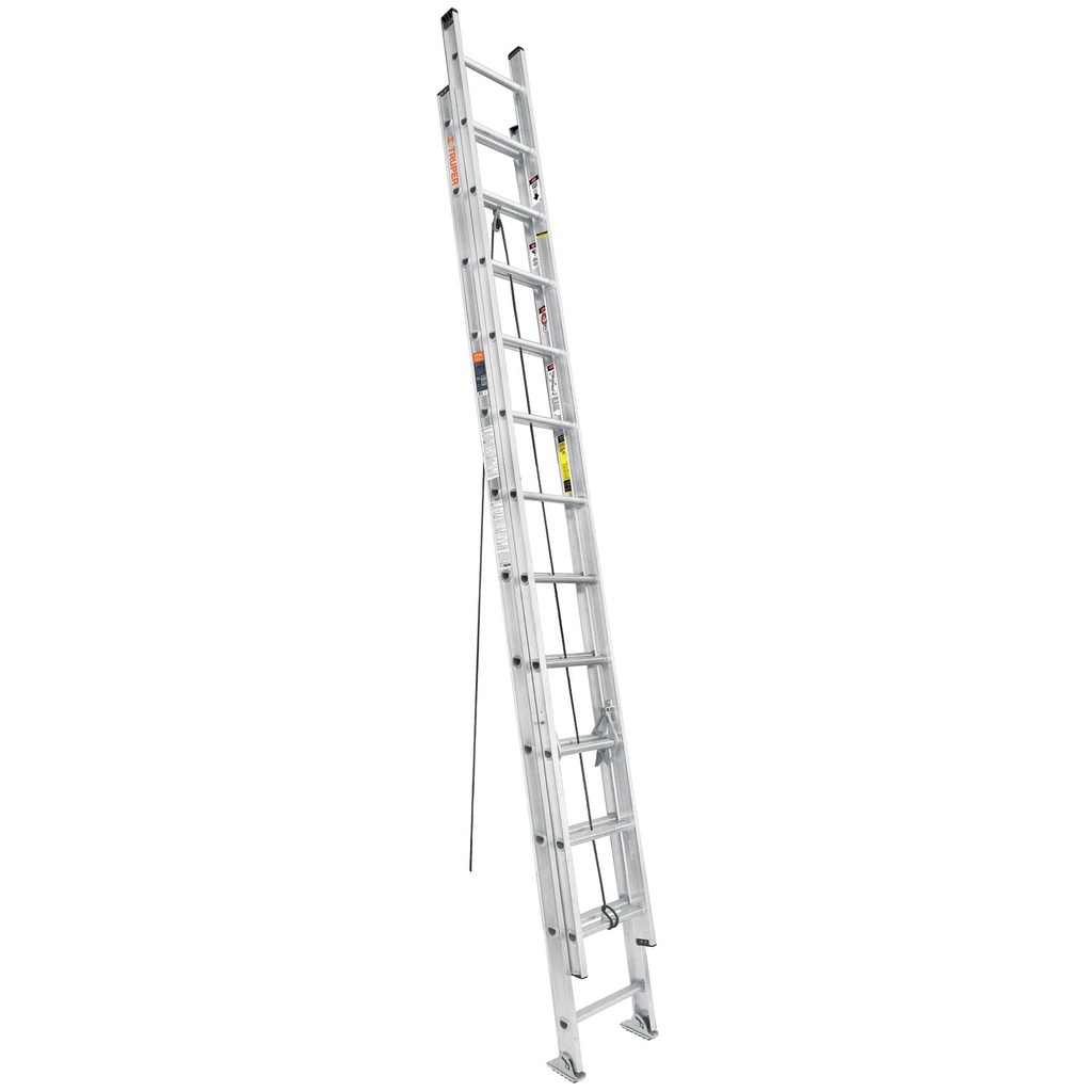 Escalera de extension, tipo III, 24 peldaños, Truper