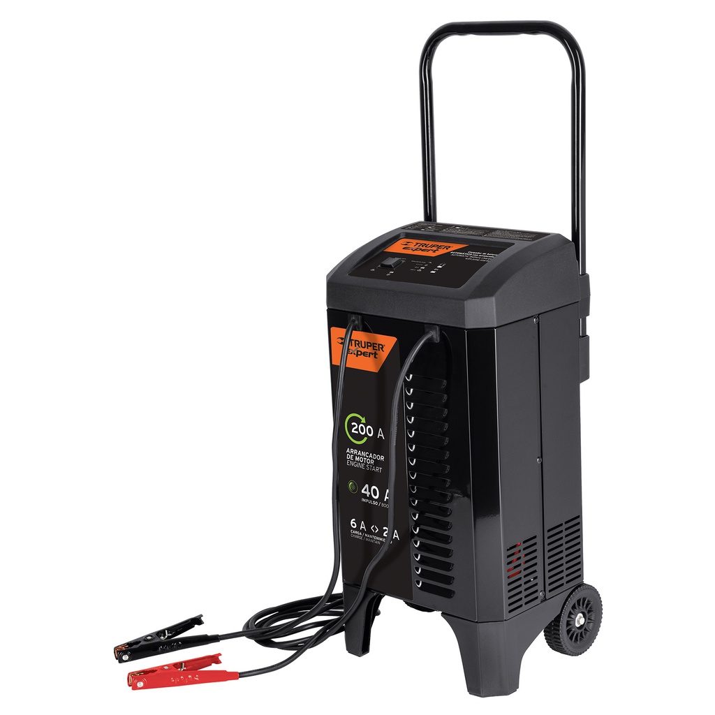 Cargador de 200 A para baterias de 12 V, con ruedas, Expert