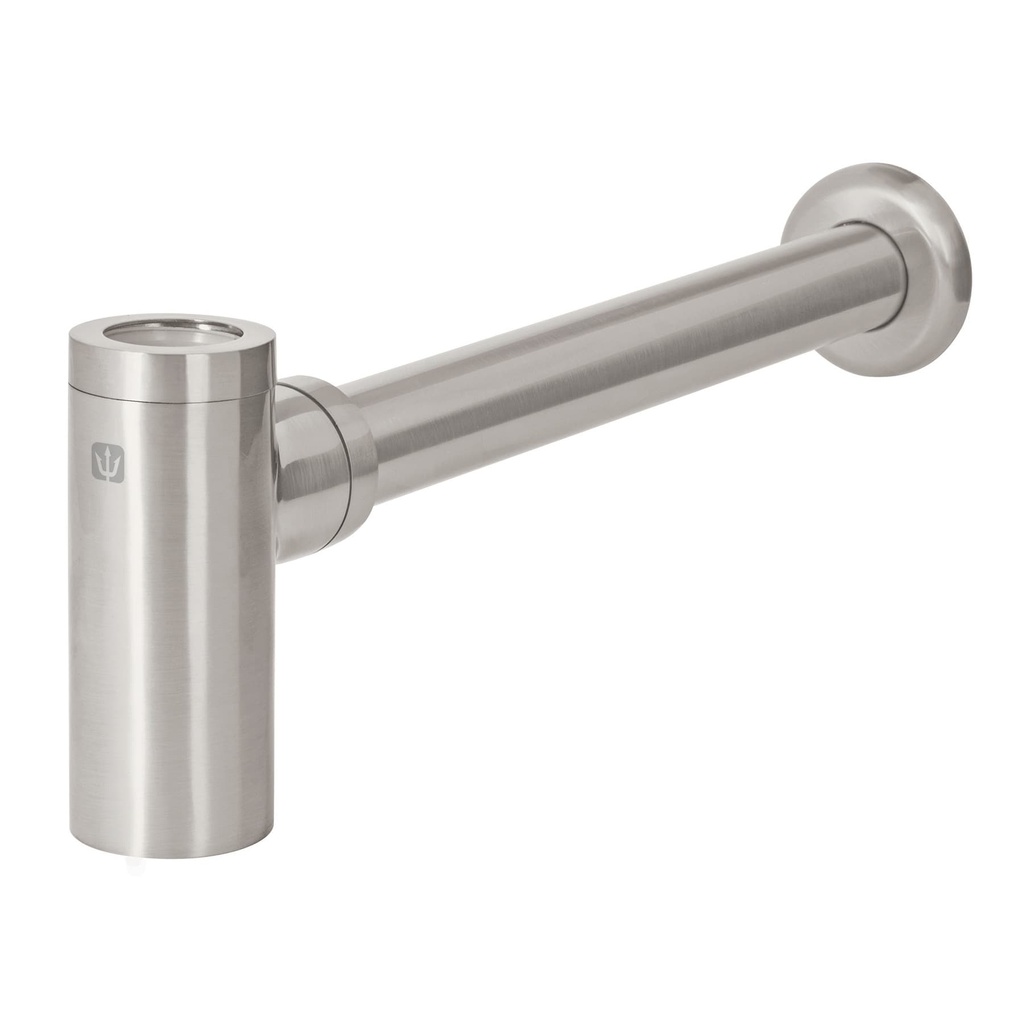Cespol de bote minimalista 1 1/4', satin, para lavabo, Foset