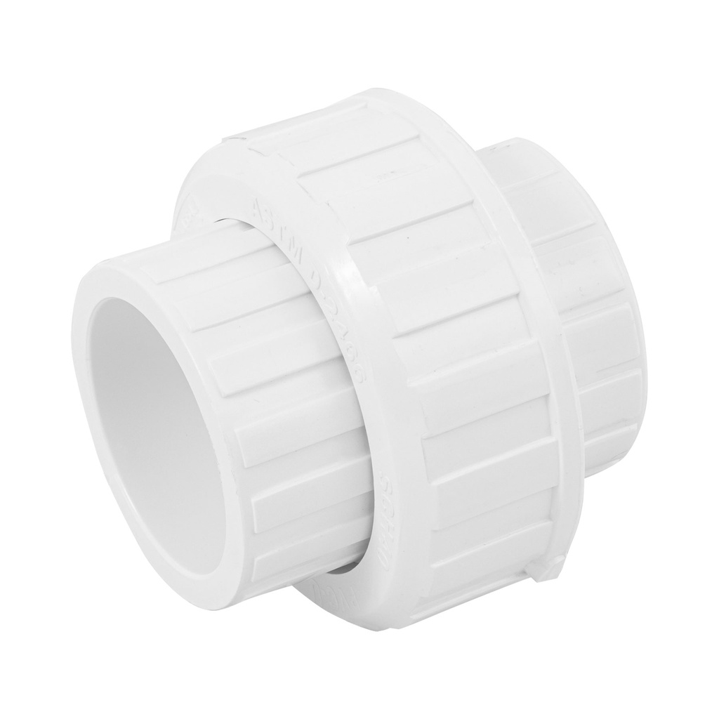 Tuerca union lisa de PVC 1-1/2', Foset