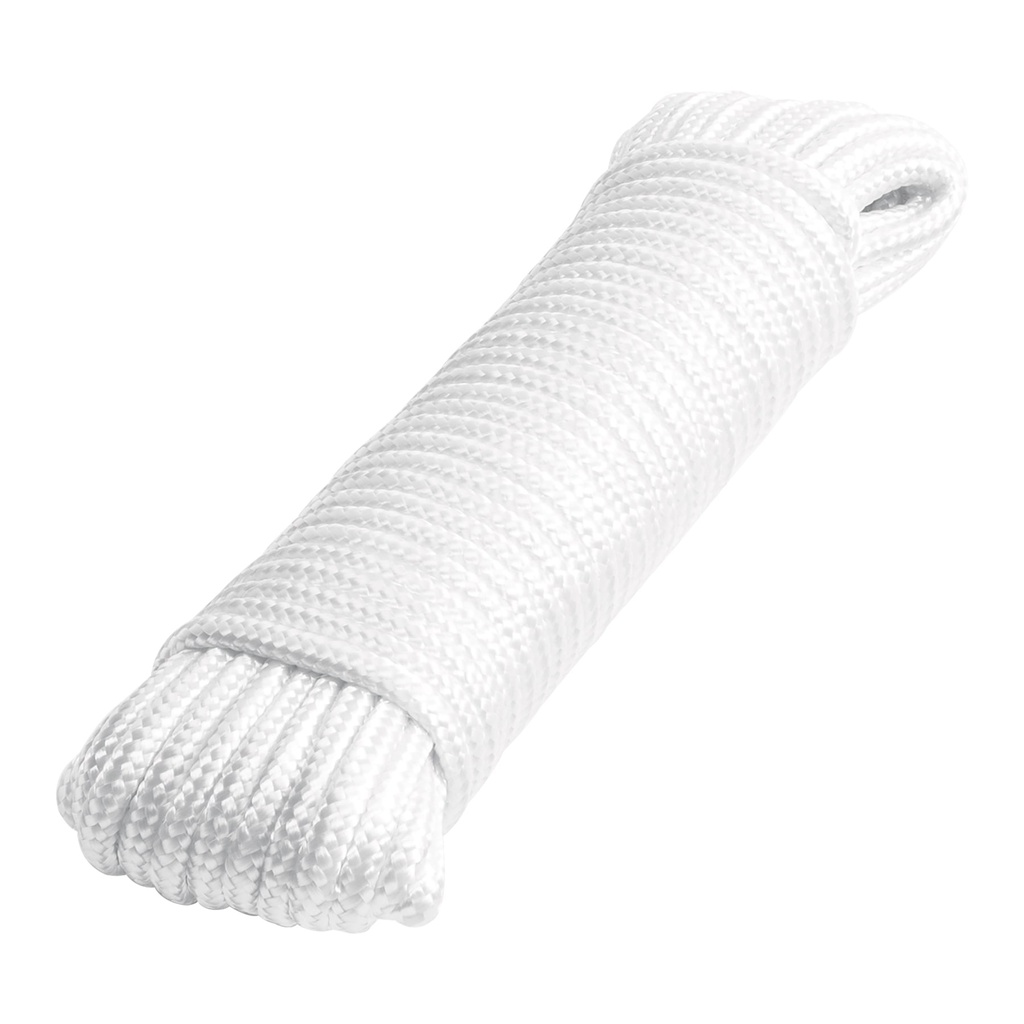 Piola de poliester diamante de 4 mm x 30 m blanca, Fiero