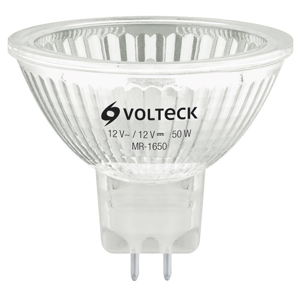 Lampara de halogeno 50 W tipo MR 16 base GU5.3, Volteck