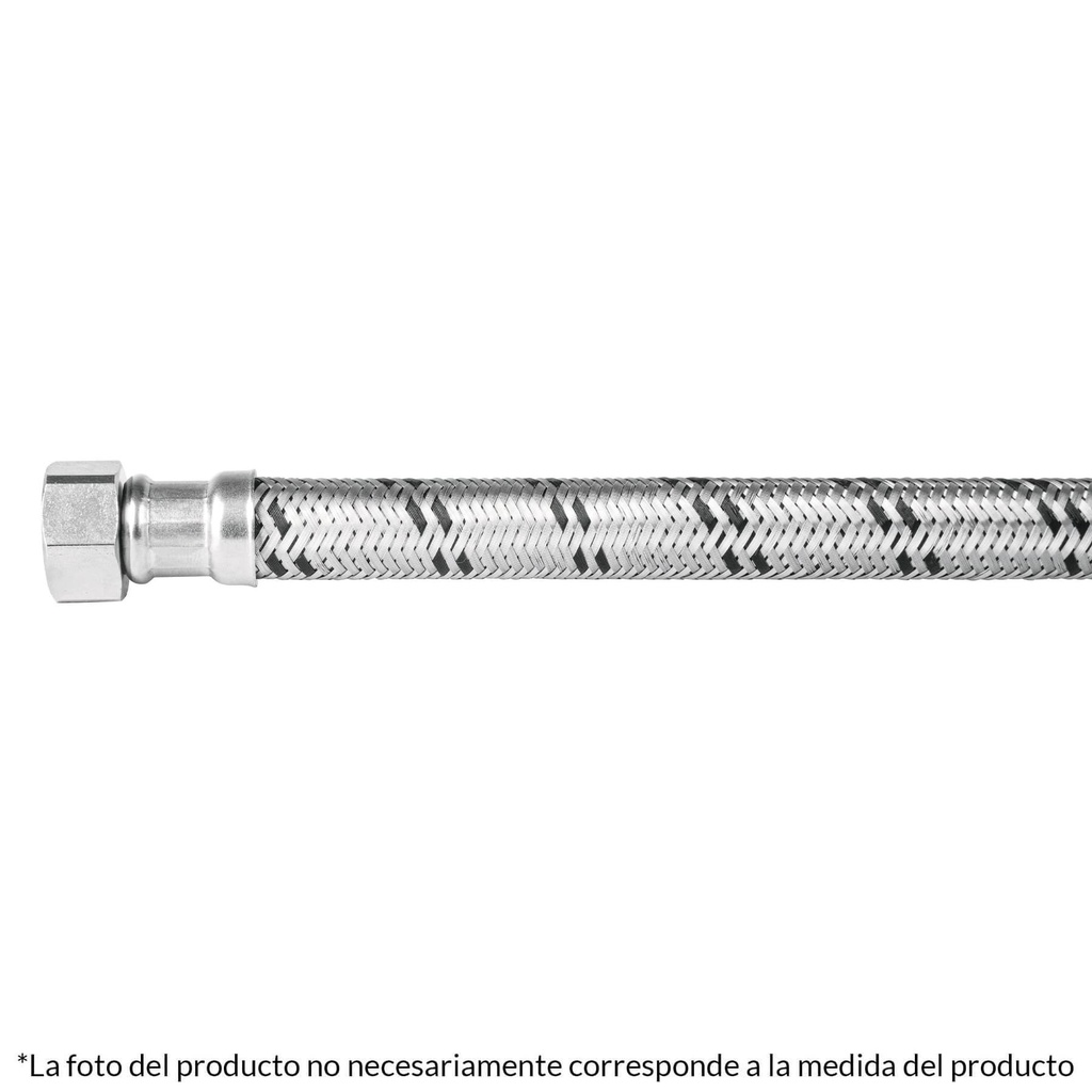 Manguera para boiler, acero inox, 1/2'x1/2', 60 cm, Foset