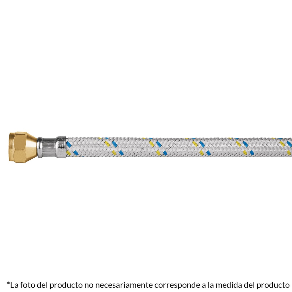 Manguera para gas, aluminio, 3/8' x 3/8', 200 cm, Foset