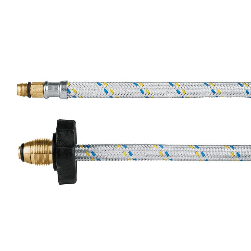 Manguera pigtail, aluminio, 7/16' x 7/8', 55 cm, Foset