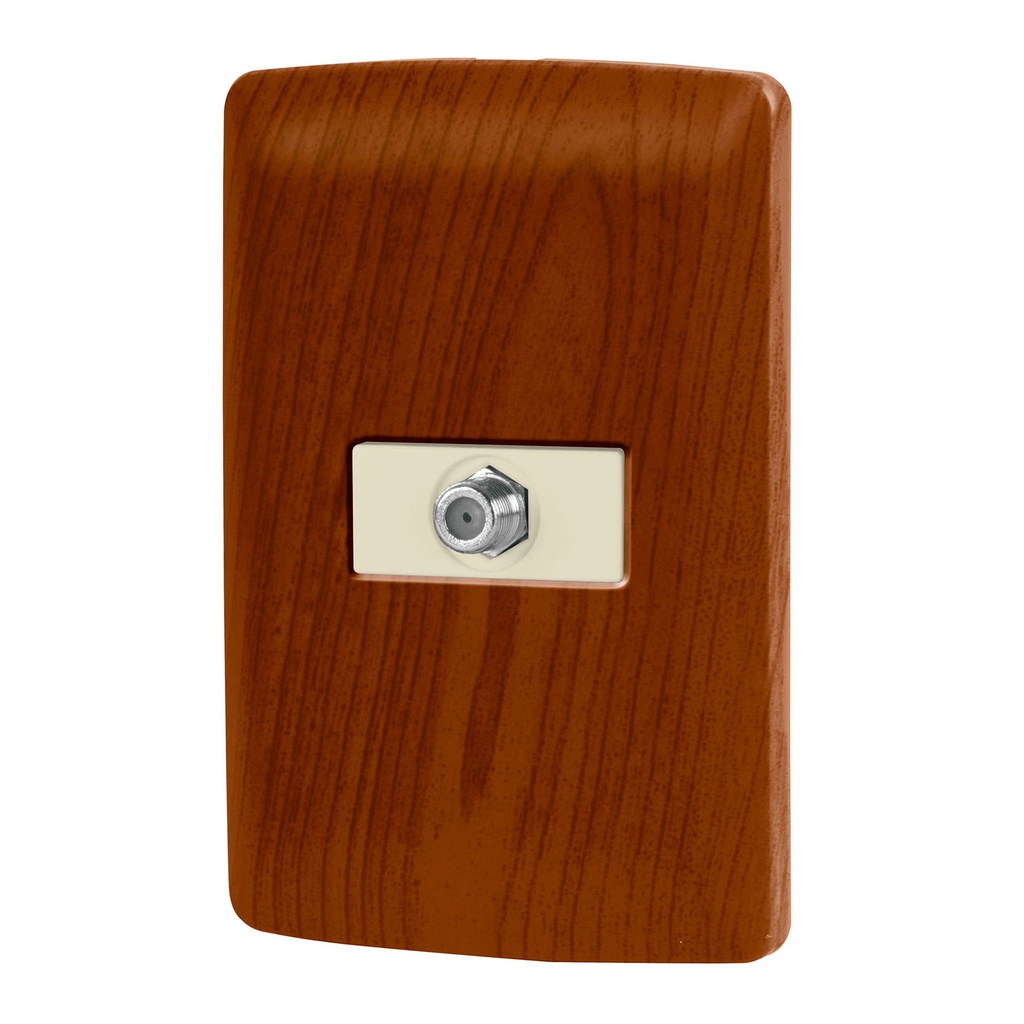 Placa armada con conexion para TV, madera, linea Italiana