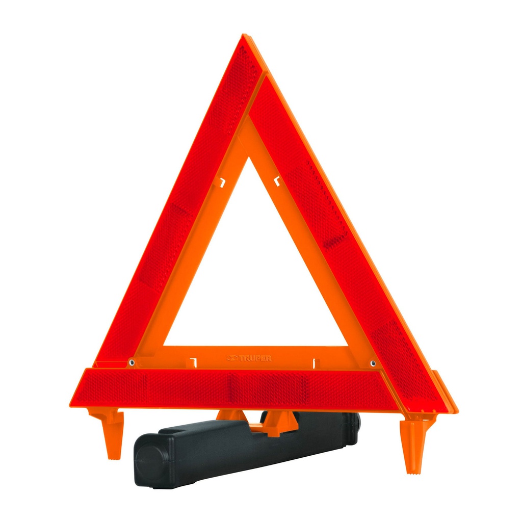 Triangulo de seguridad de 29 cm de alto con estuche plastico