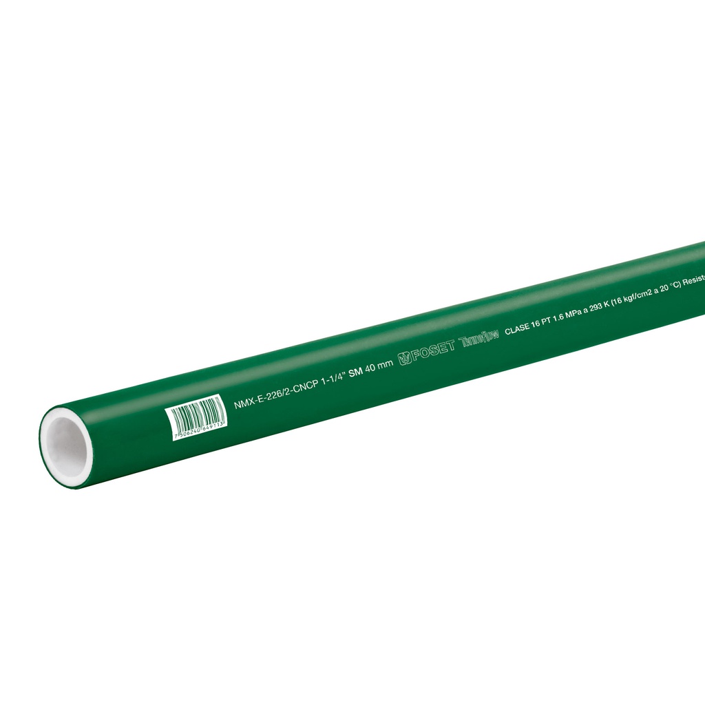 Tubo de 1-1/4' de PPR hidraulico de 4 m, Foset