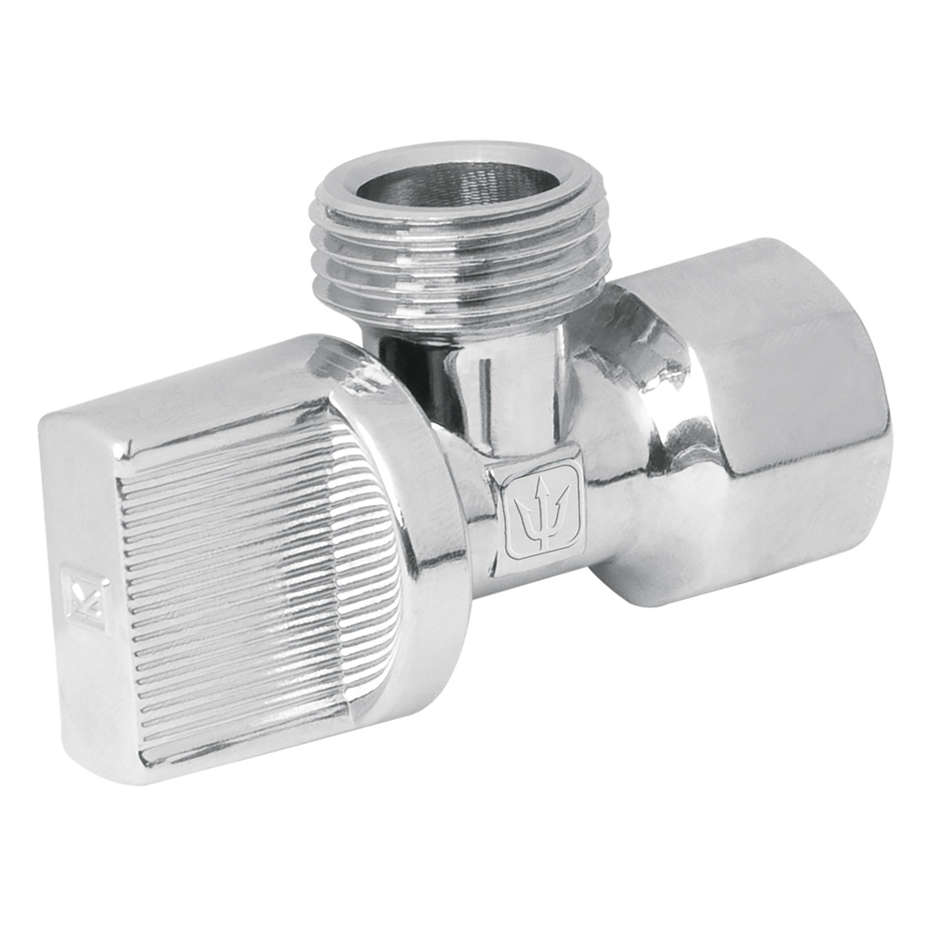 Llave angular 1/2' x 1/2', 1/4 de vuelta, blister, Foset