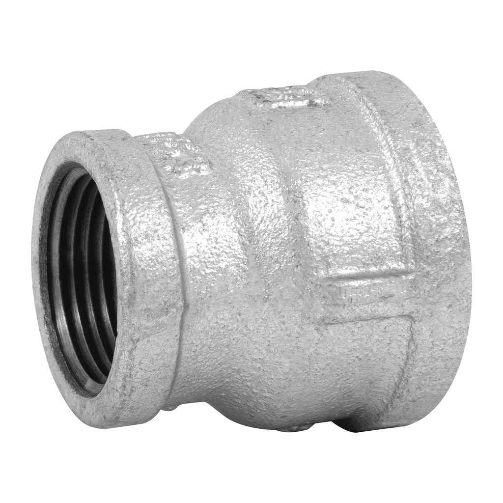 Reduccion campana acero galvanizado 1-1/4' x 1', Foset