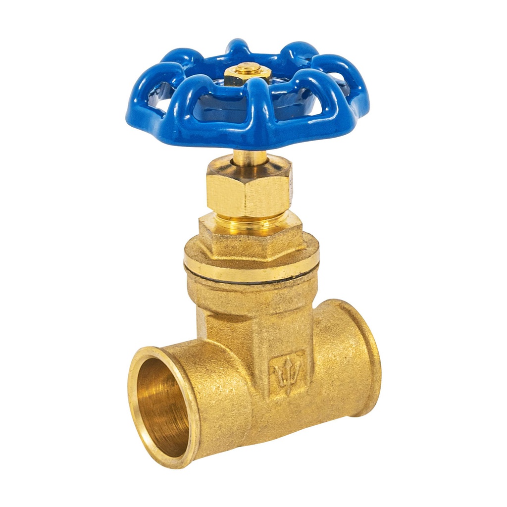 Valvula de compuerta de laton soldable de 3/4', Foset