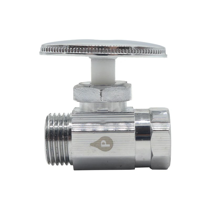 Valvula de Control Recta 1/2" X 1/2" 100% Laton Plomacy (En Cajita) (VCR13)