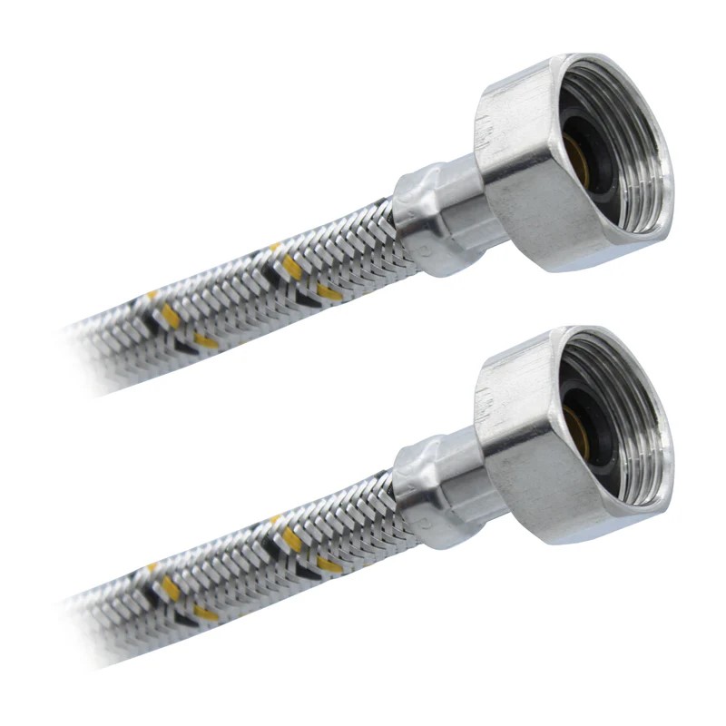 Conector Flexible Para Sanitario 7/8"FIP x 7/8"FIP x 35cm. Aluminio Plomacy (CFS22)