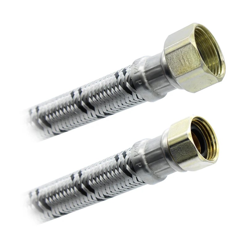 Conector Flexible Para Boiler 1/2" X 3/4" X 60cm. Aluminio Plomacy (BAM60)