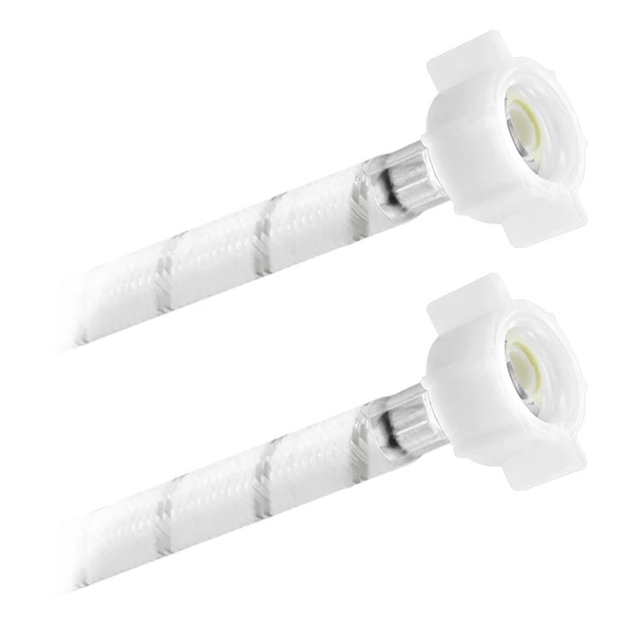 FamaFlex Poli-Acetal Para Agua Potable 1/2&quot; AM x 1/2&quot; AM x 85cm.-34&quot;  (3811)
