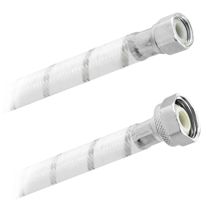FamaFlex Poli-Acetal Para Agua Potable 3/8&quot; COMP. x 1/2&quot; FIP x 50cm.-20&quot;  (3813)