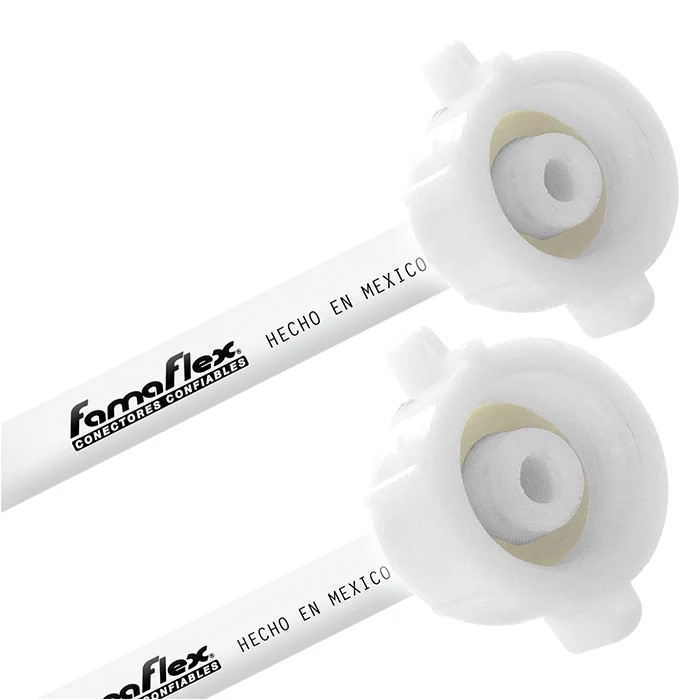 FamaFlex PoliMax Para Sanitario 1/2" AM x 7/8" AM x 45cm.-18" Con Niple  (2048)
