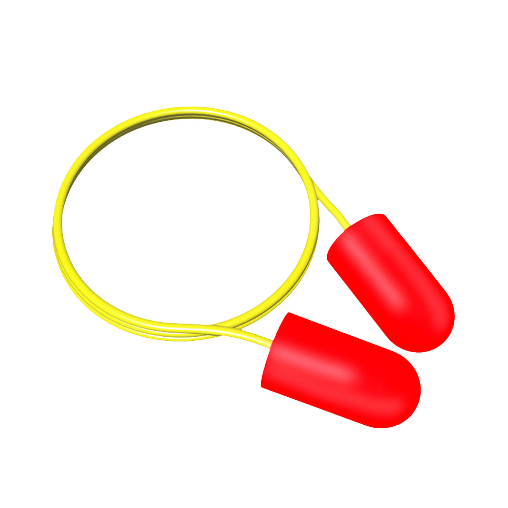 TAPON AUDITIVO ECOFIRENDLY DE 32 DB AN HI VIS C/CORDON AMARILLO, CAJA CON 1,000 PRS.