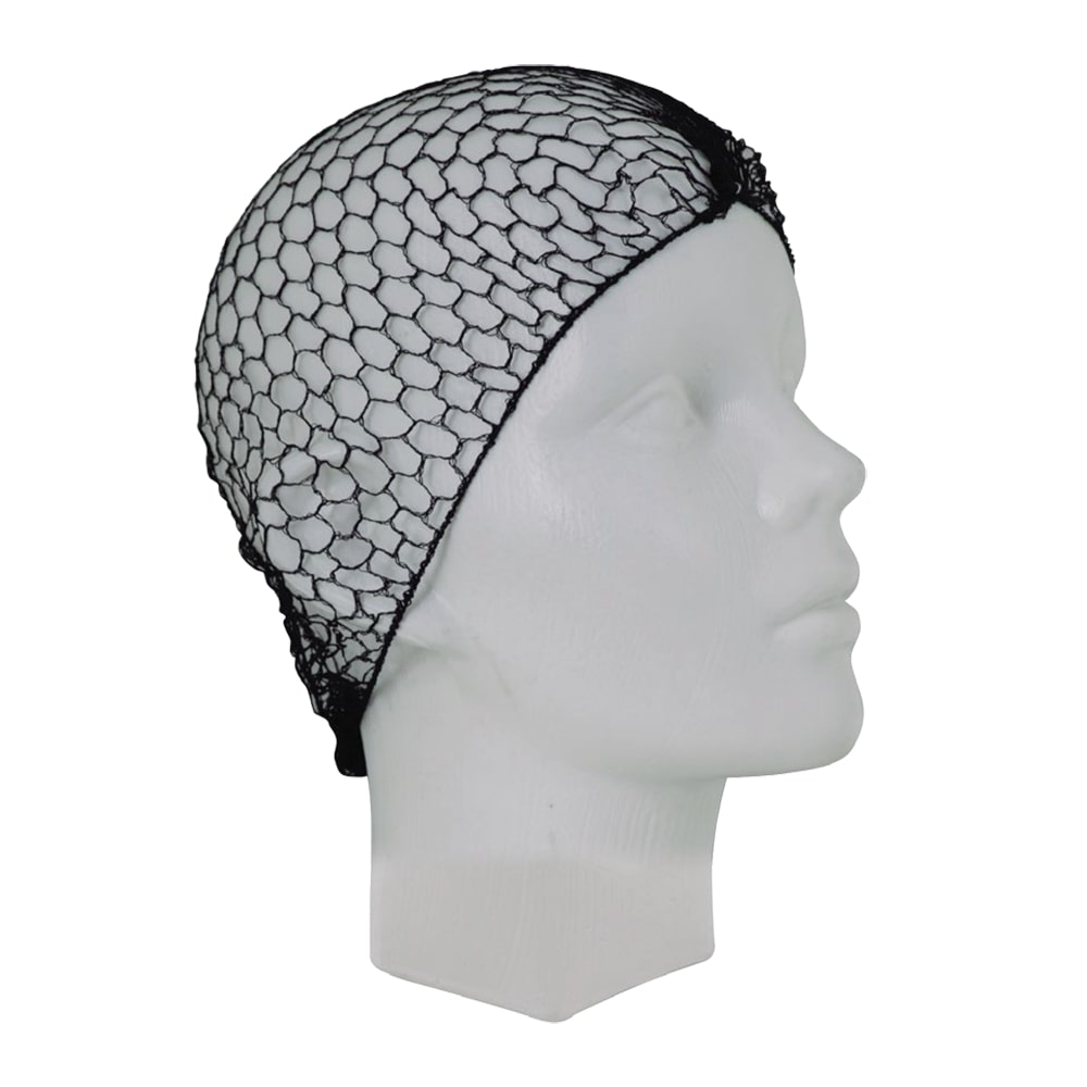 GORRO DE MALLA GRUESA NEGRA 20 PULG.