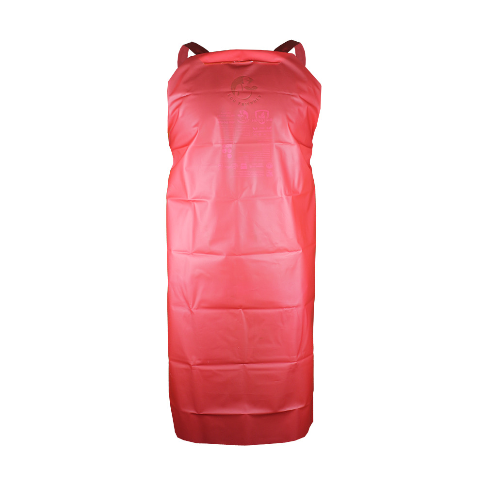 MANDIL BIODEGRADABLE BIOTOUGH ROJO
