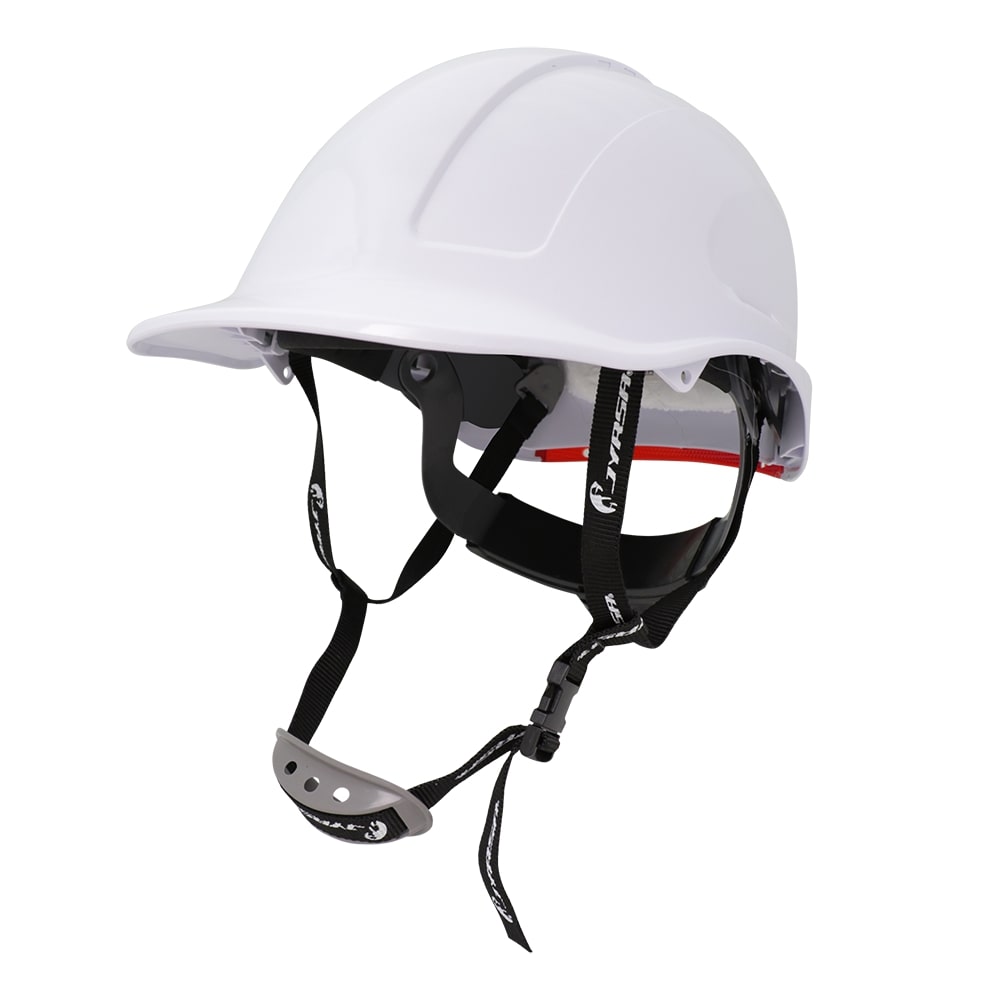 CASCO BLANCO ASSEMBLER AJUSTE DE MATRACA, REFLEJANTE, BARBOQUEJO Y AISLANTE TERM