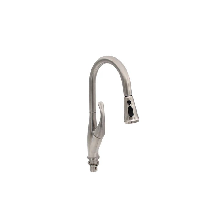 MEZCLADORA MONOMANDO P/FREG A.INOX 304 P/RETRACTIL A.CEPILLADO