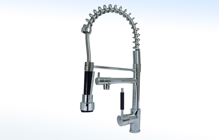 MEZCLADORA MONOMANDO P/FREG C/SPRAY MAN.PALANCA A.CROMO