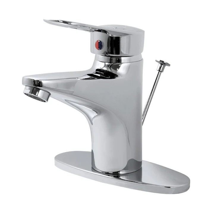 MEZCLADORA MONOMANDO P/LAV.4"C/CUB.Y DES.AUT.A.CROMO