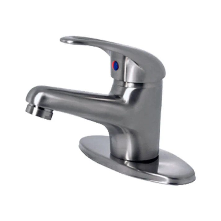 MEZCLADORA SATINADA MONOMANDO P/LAVABO