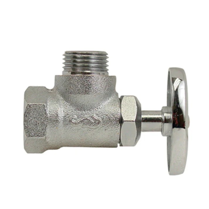 LLAVE DE CONTROL SATINADA 1/2 X 1/2