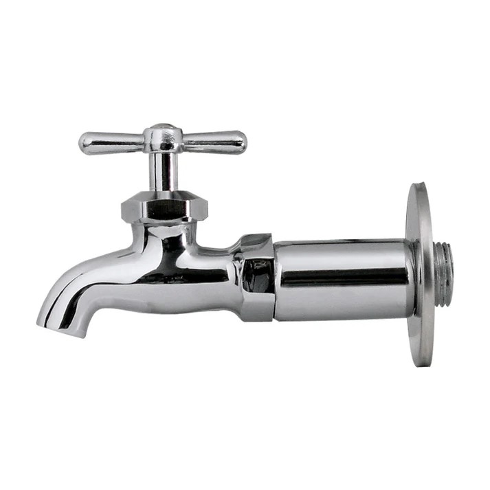 LLAVE FREGADERO MACHO CON NIPLE EXT.