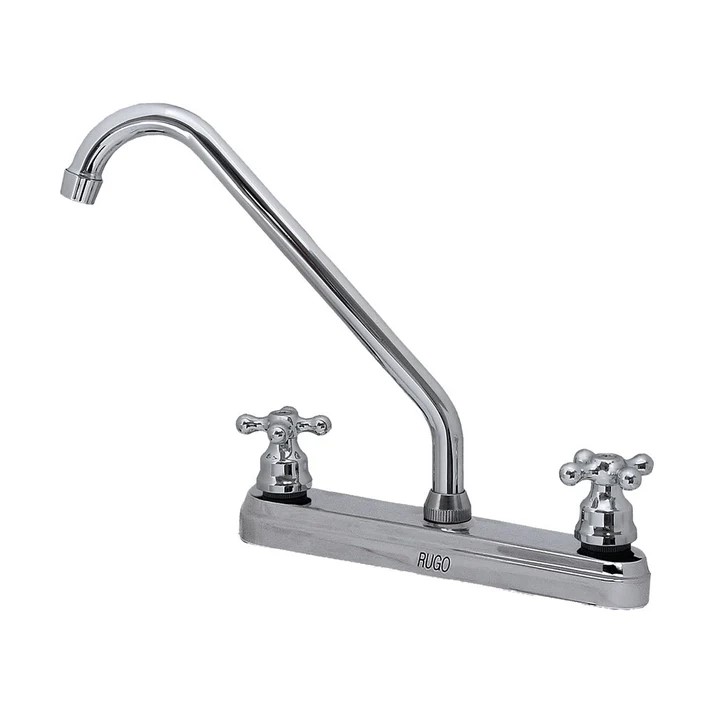 MEZCLADORA FREG.AL PISO C/CUBIERTA A/CROMO C/CERAMICO M/CRUCETA