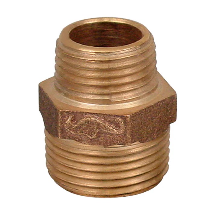 CONEXION REDUCIDA EN BRONCE 3/4" X 1/2" ROSCA EXT.NPT